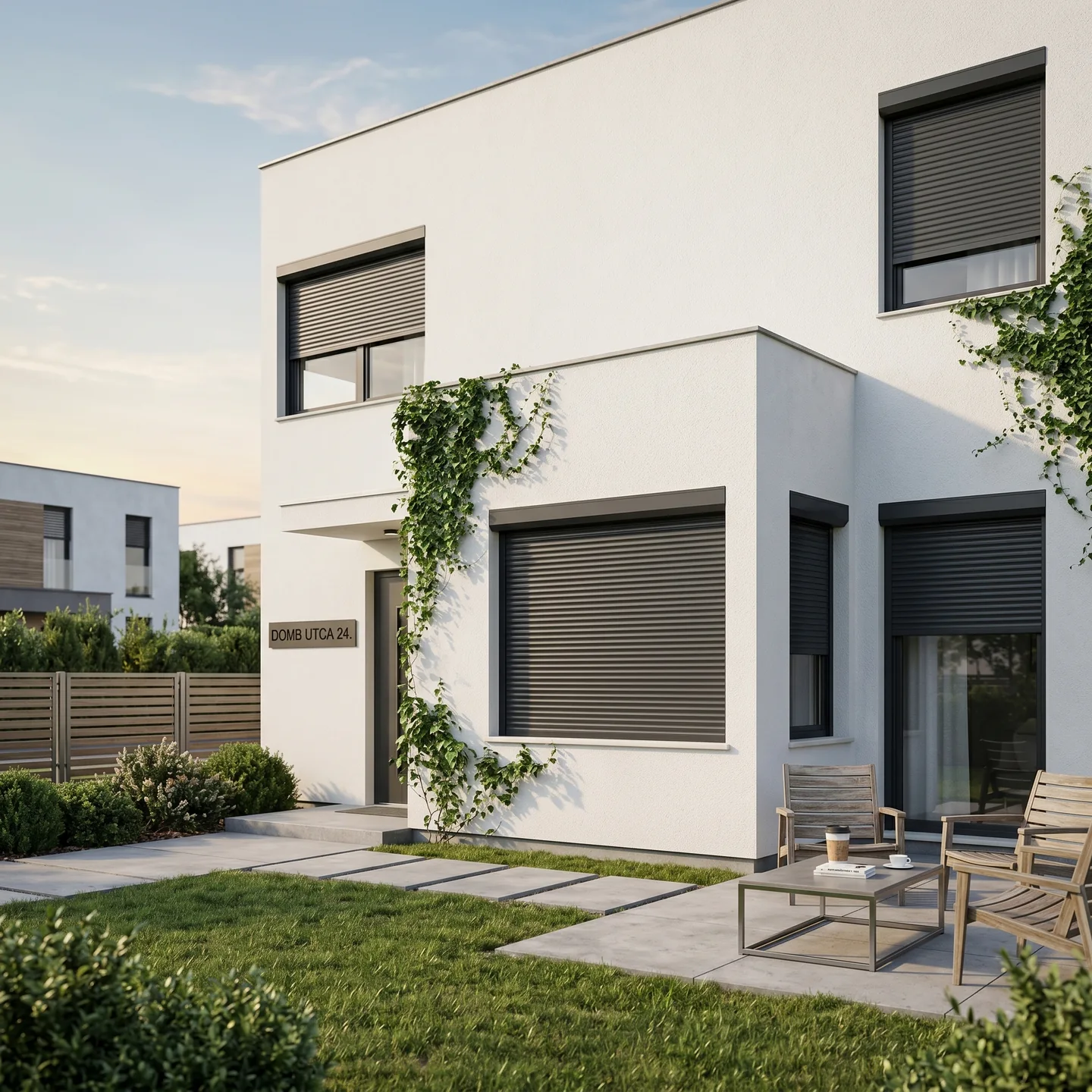 House with roller shutters — NextLevel Ablak product visual